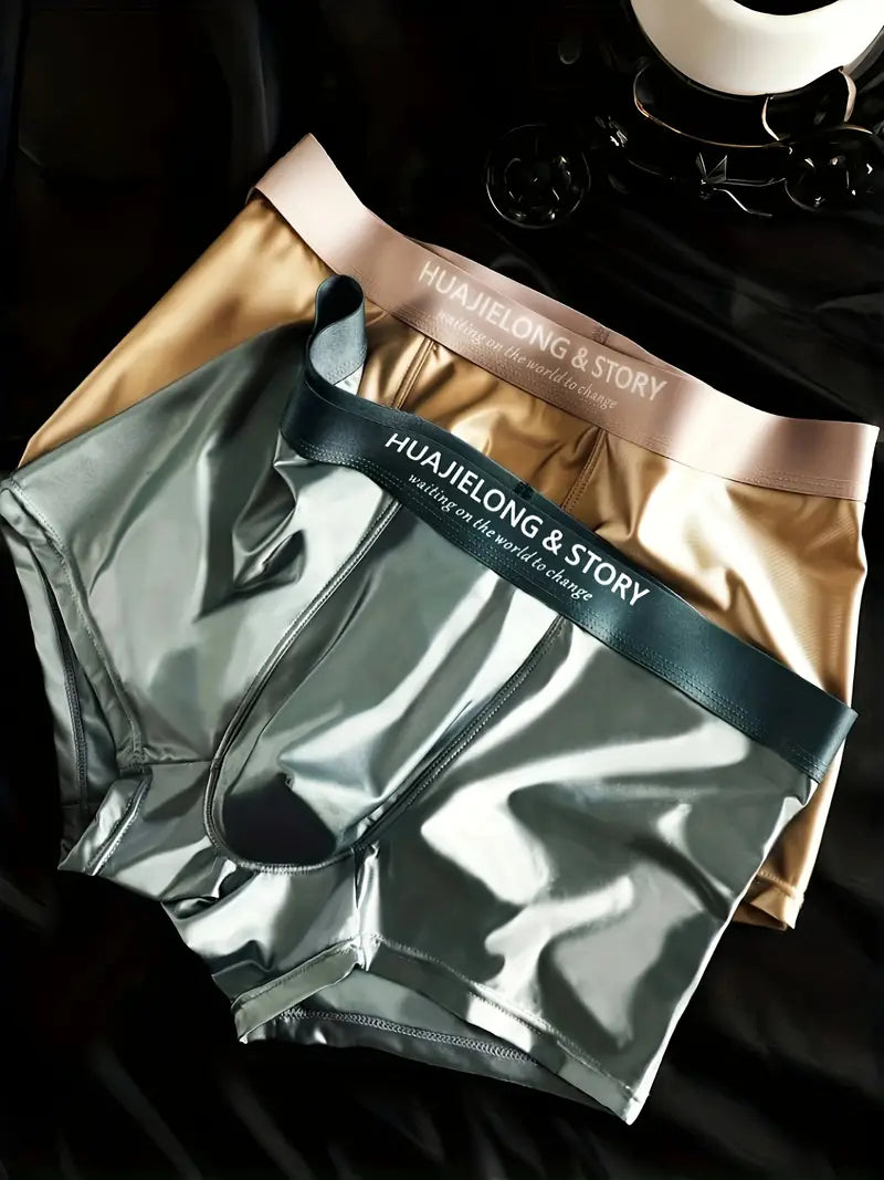 Men’s Satin Mulberry Silk Boxer Briefs