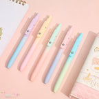 5 Pcs Gel Ink Pens. 0.7mm Medium Tip Black Ink Roller Ball Pens. Quick Drying Pens for Smooth Writing