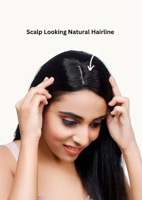 【🔥Hot sale】 Mini Scalp Topper – Silk Base Hair Topper