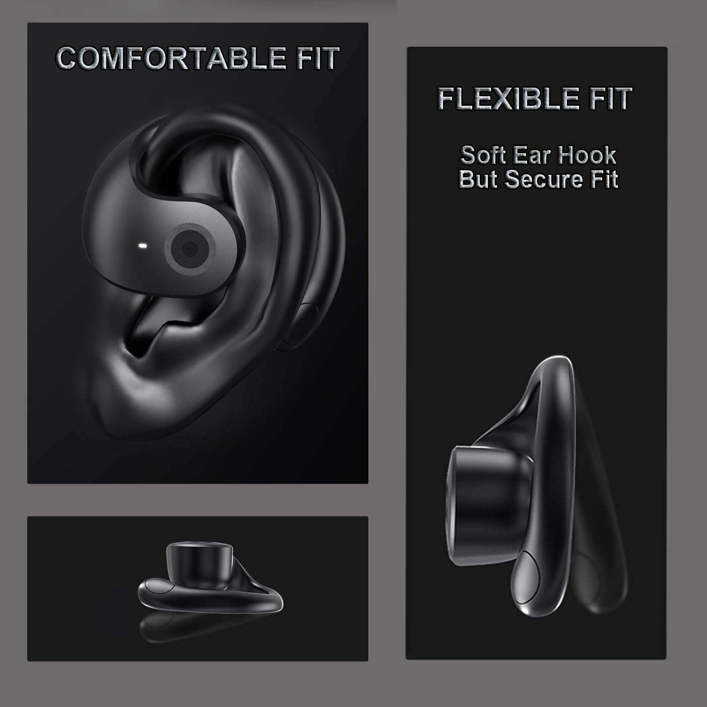 Outside Open Ear Earbuds Hanging Earphones Bluetooth Out Of Ear Open Ear Headphones Outside The Ear Wireless Ear Hanging Bluetooth Headset Bone Conduction Headphones Earbuds Open Over Ear Buds