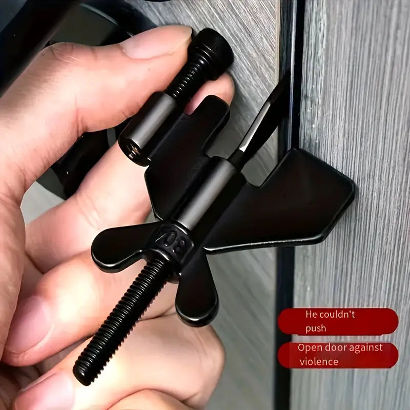 Hotel Door Lock, Solo Living Self-Defense Door Stopper for Travel Anti-Theft Door Blocker