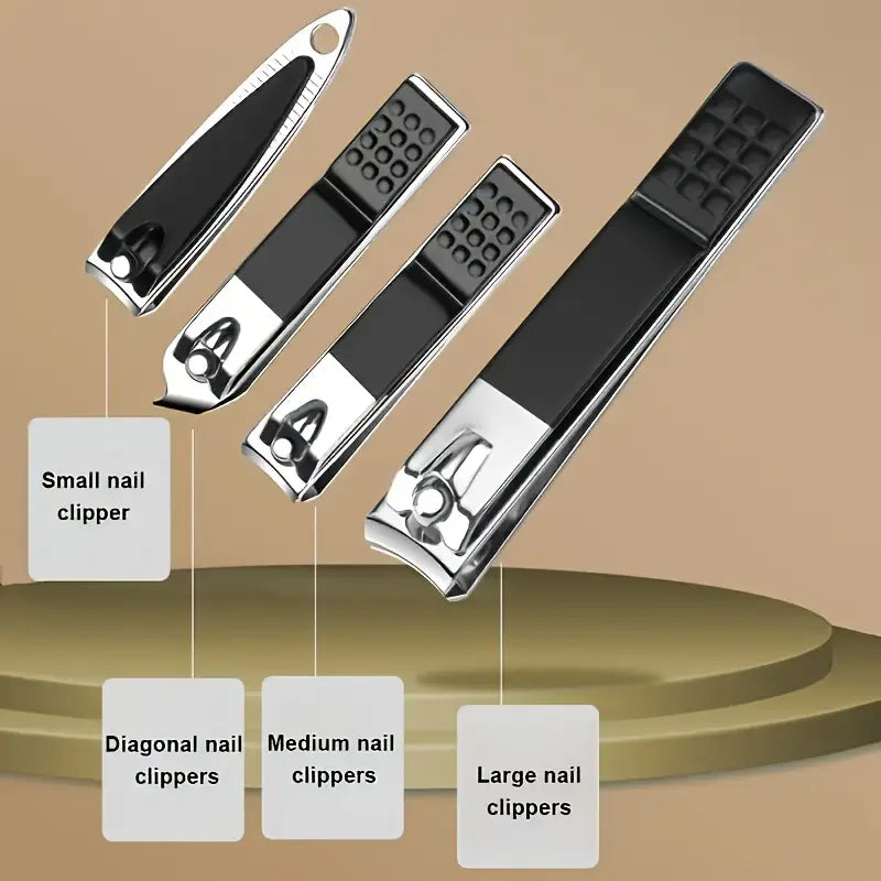 24pcs Classic Style Nail Scissors Set, Stainless Steel Manicure and Pedicure Kit