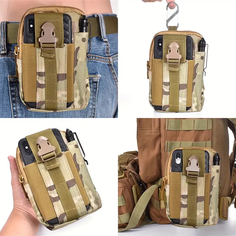 Men's Tactical Belt Bag with Adjustable & Detachable Strap