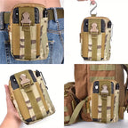 Men's Tactical Belt Bag with Adjustable & Detachable Strap