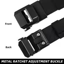 EDC Nylon Ratchet Belt Wide Double-layer Reinforced Automatic Buckle