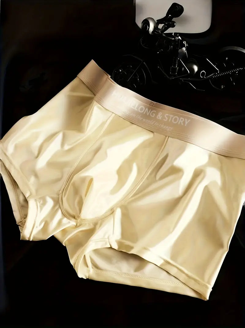 Men’s Satin Mulberry Silk Boxer Briefs