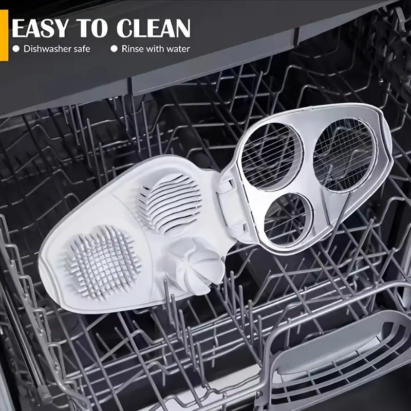 Easy-to-Use 3-in-1 Egg Slicer with Stainless Steel Blades