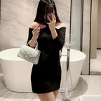 Elegant Glitter Evening Clutch with Diamond-Studded Bow