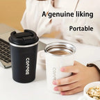510ml Vacuum Insulated Coffee Cup with Lid - Double-Wall Thermal Tumbler