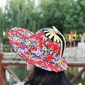1 Pack Dual-Use Sunscreen Hat & Fan for Women - Foldable Protection Summer Travel Hat