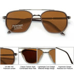 2025 Geometric Frame Double Beam Sun Protection Glasses Trends