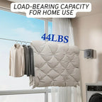 4.8M Retractable Clothesline Indoor/Outdoor Stainless Steel Non-Sagging Clothesline