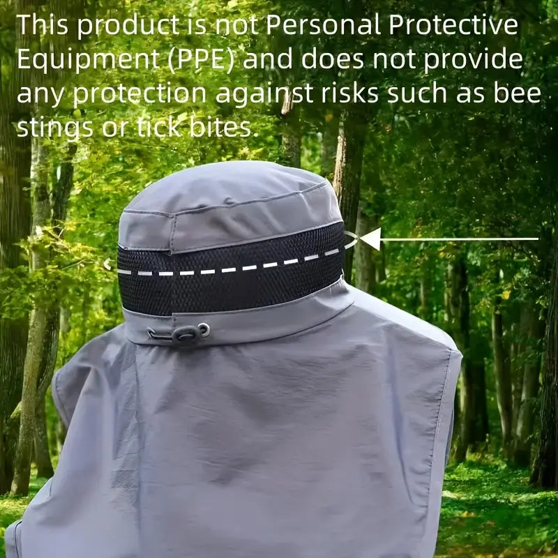 Men's and Women's outdoor mosquito net cap