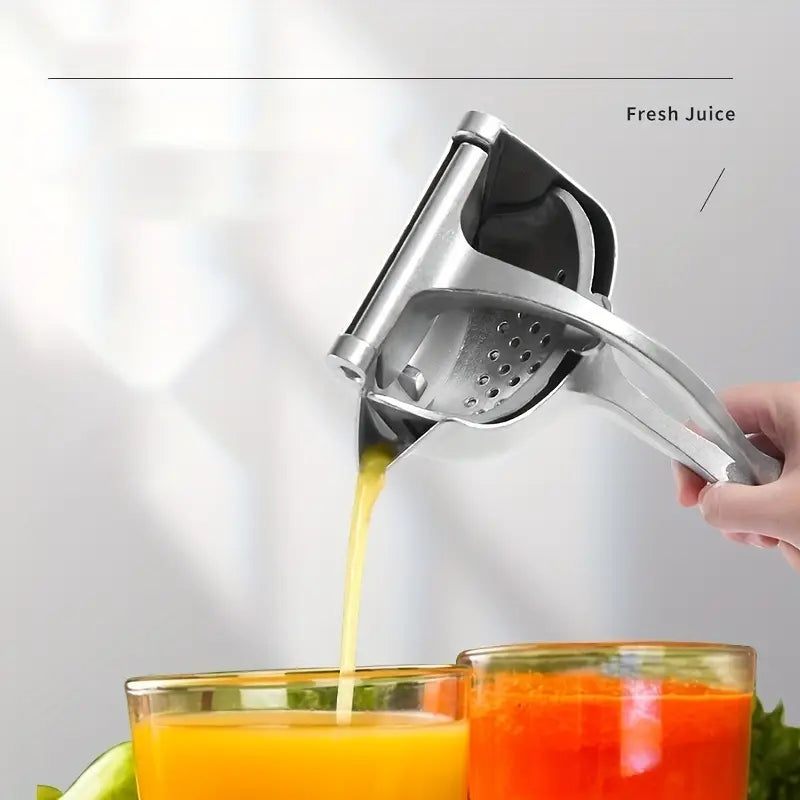 Premium Aluminum Manual Citrus Juicer - Perfect for Oranges, Lemons & Pomegranates