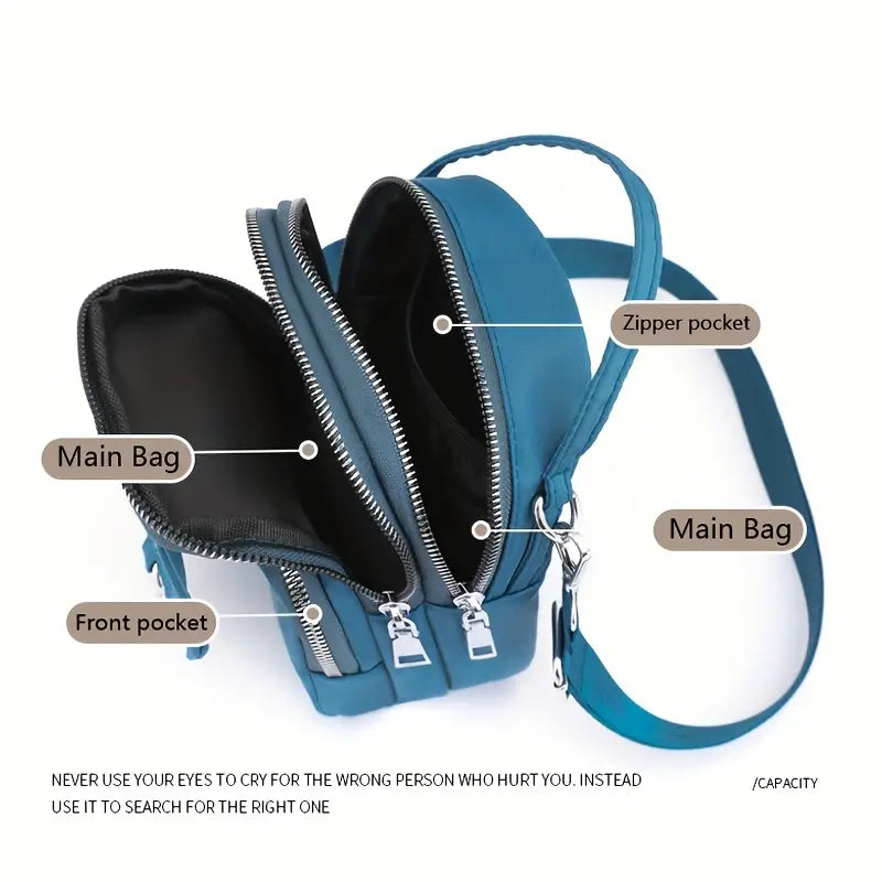 Waterproof Women Crossbody Bag Elegant Oxford Messenger Bags Simple for Work