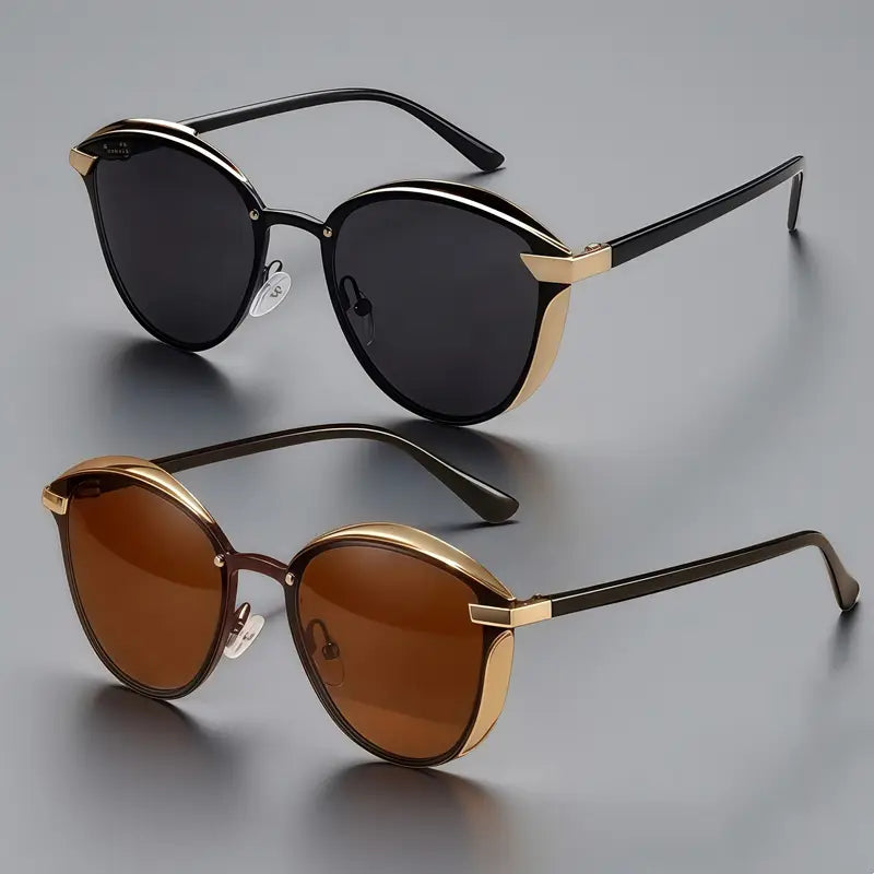 Polarized Metal Cat Eye Fashion Glasses