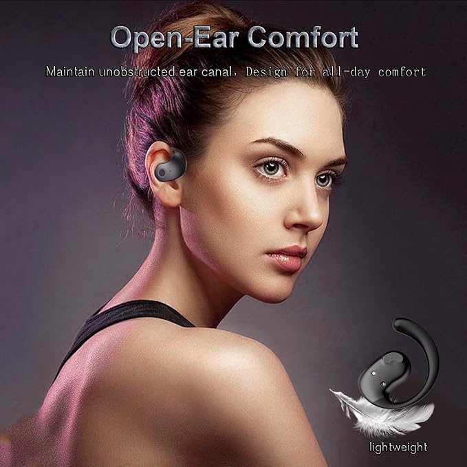 Outside Open Ear Earbuds Hanging Earphones Bluetooth Out Of Ear Open Ear Headphones Outside The Ear Wireless Ear Hanging Bluetooth Headset Bone Conduction Headphones Earbuds Open Over Ear Buds