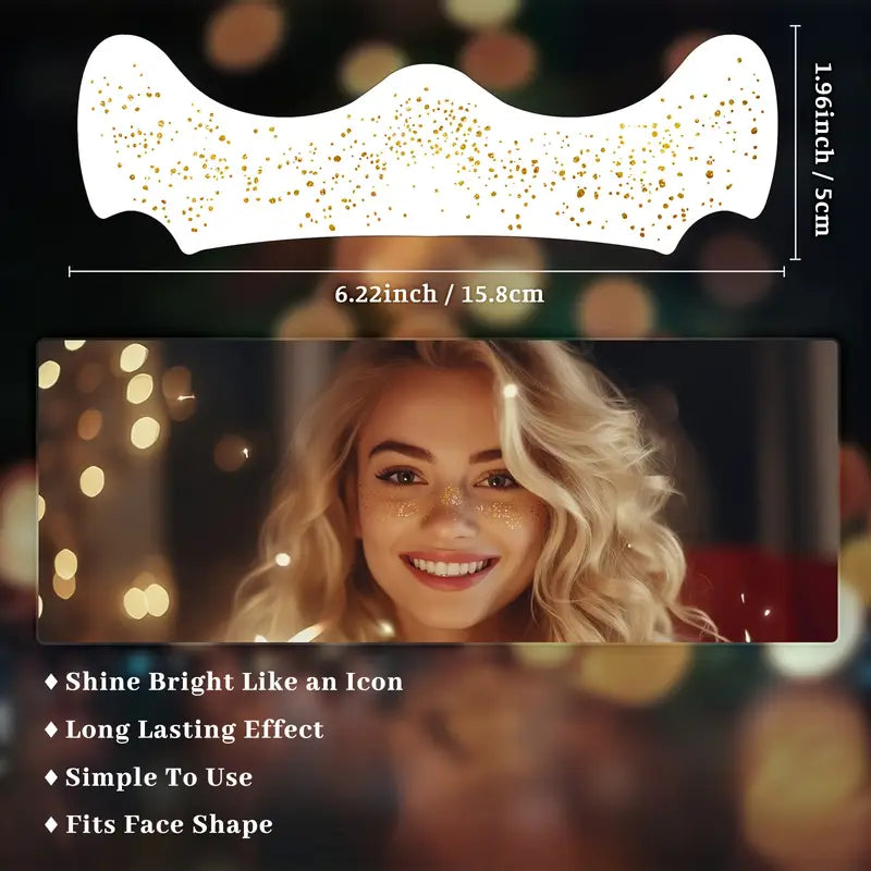 [Hot sale]Golden Glitter Freckles Face Tattoo Stickers