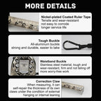 7.5m Corrosion-Resistant Stainless Steel Telescopic Metric Ruler – Precision in Every Measure!