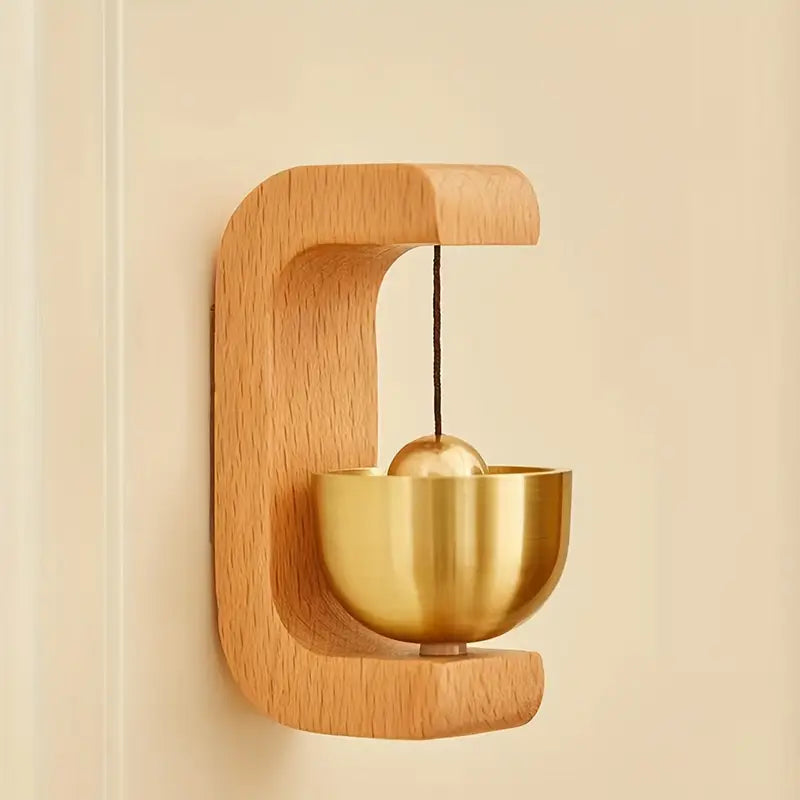 Magnetic Wooden Wind Chime Doorbell Decoration