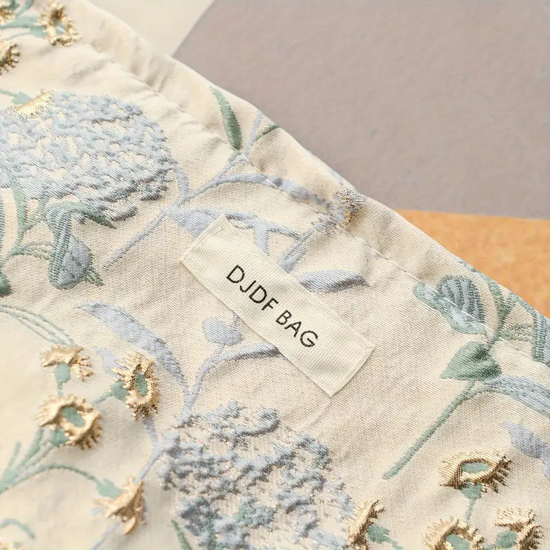 Floral Toiletry Bag for Travel - Lightweight, Portable Makeup Pouch with Zipper Closure