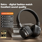 Vintage-Inspired Over-Ear Wireless Headset With Wireless 5.3 Chip