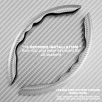 1 Pair(2pcs) Universal Carbon Fiber Pattern Car Steering Wheel Cover