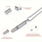Titanium Steel Core Necklace - Built-In Core Meditation Tool for Anxiety & Calming Mind, Positive Thinking
