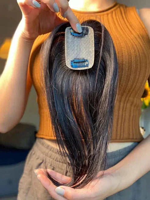 【🔥Hot sale】 Mini Scalp Topper – Silk Base Hair Topper