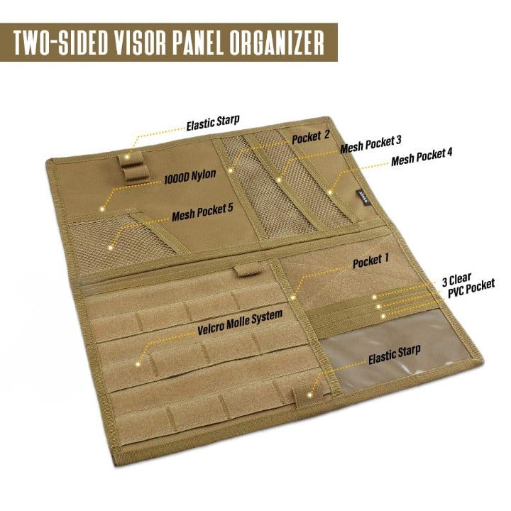 LARGE MOLLE VISOR ORGANIZER