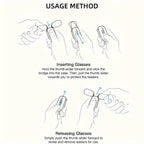 Compact & Stylish Clip-On Reading Case with Keychain