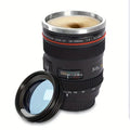 Camera Lens Coffee Mug | Stainless Steel & BPA-Free ABS Plastic