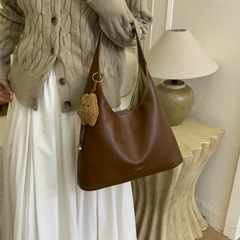 New  Versatile Women’s Soft Leather Handbag