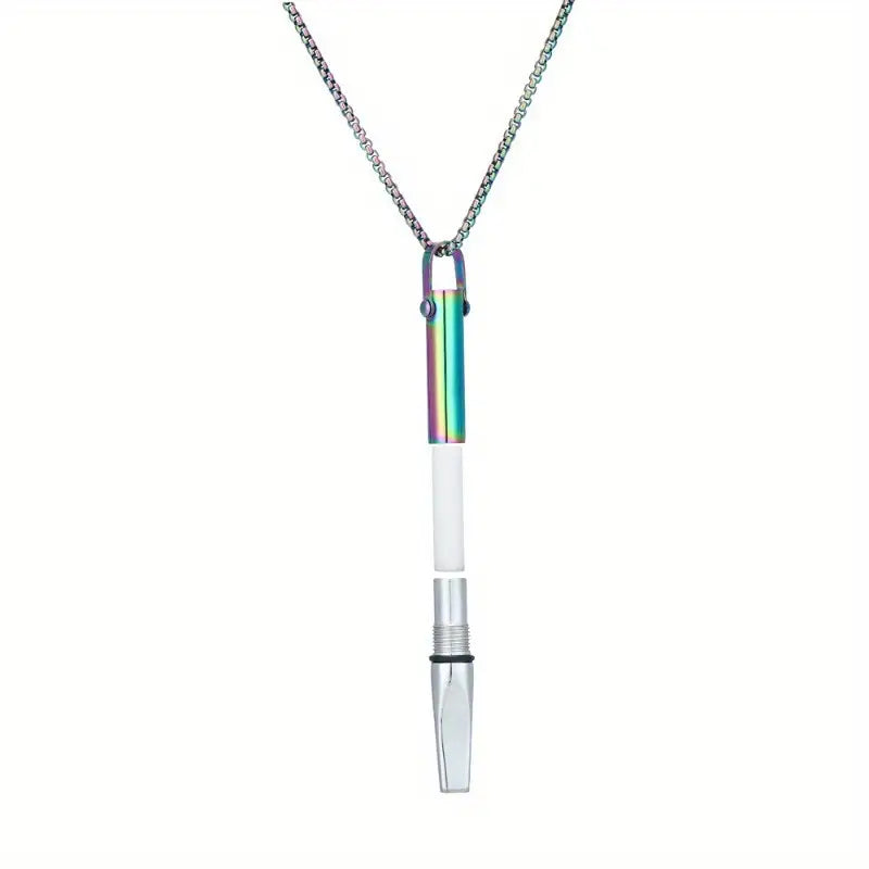 Titanium Steel Core Necklace - Built-In Core Meditation Tool for Anxiety & Calming Mind, Positive Thinking