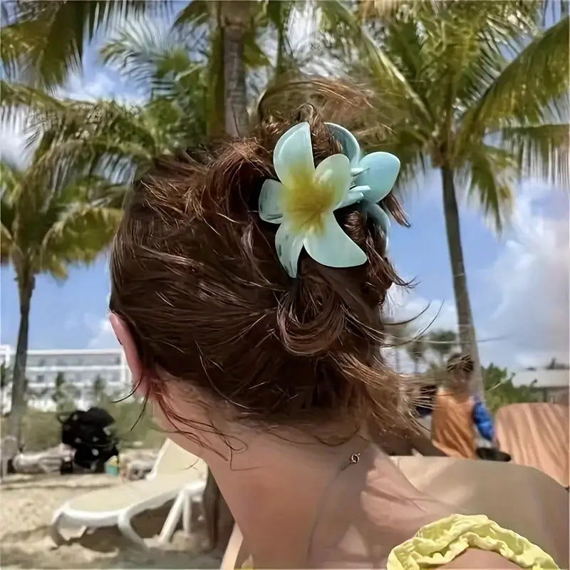 6pcs Large Tropical Flower Hair Claw Clips
