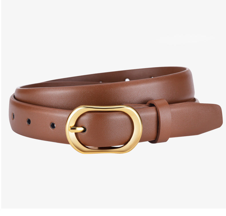 Trendy Casual Women's Jeans Belt Slim Versatile Fashion Cross-Border Ins Design