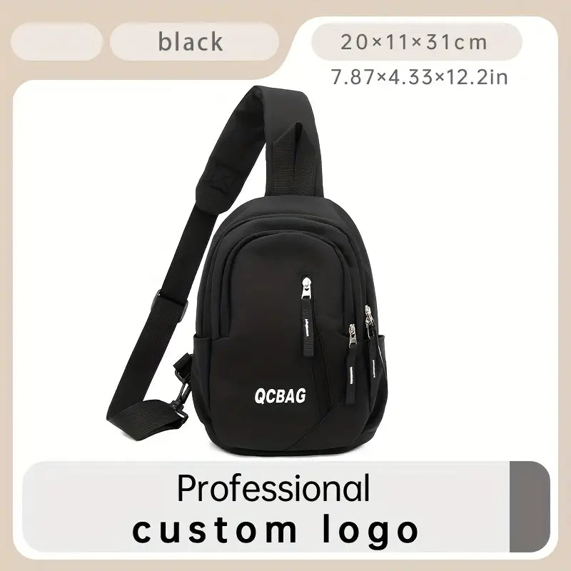 Casual Letter Graphic Chest Bag Crossbody Bag For Commute