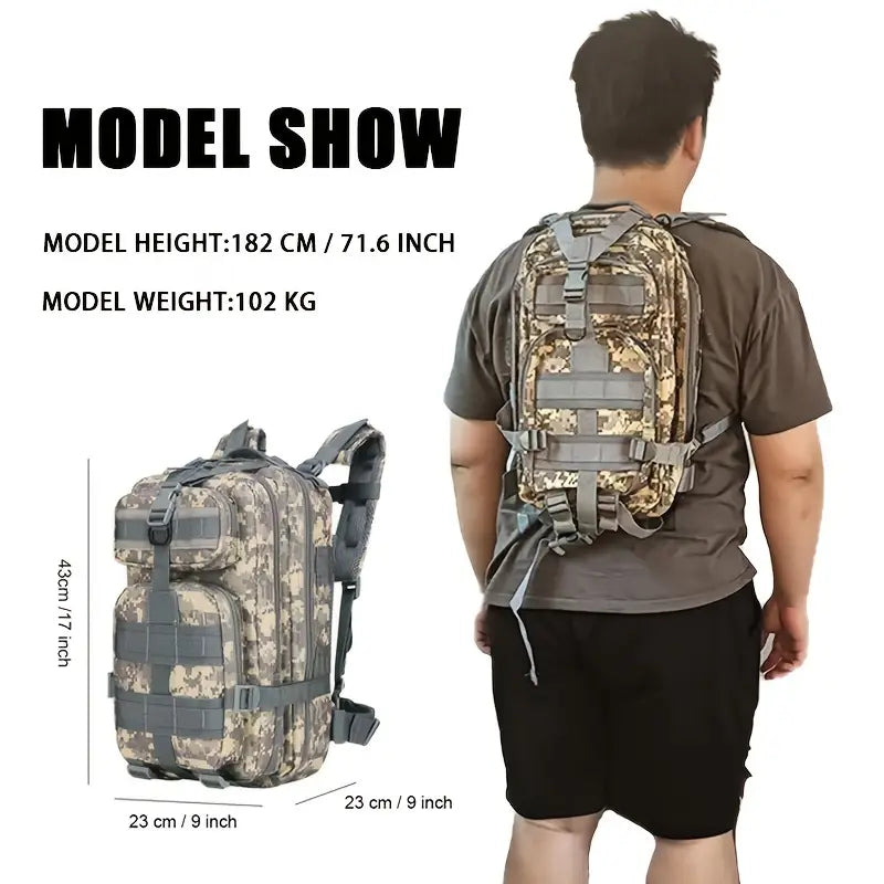 YAKEDA 26L Dual-Compartment Backpack