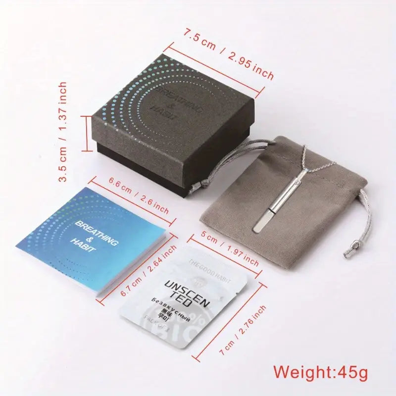 Titanium Steel Core Necklace - Built-In Core Meditation Tool for Anxiety & Calming Mind, Positive Thinking