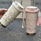 GIANXI Lily Of The Valley Design Travel Portable Leakproof Water bottle