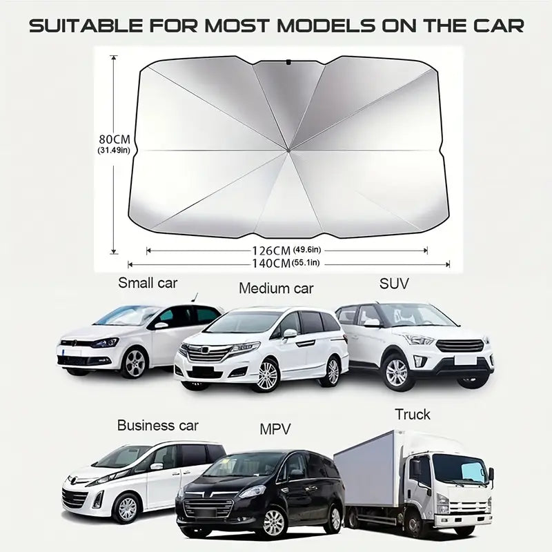 Foldable Car Windshield Sunshade, Protect Your Car From The Sun