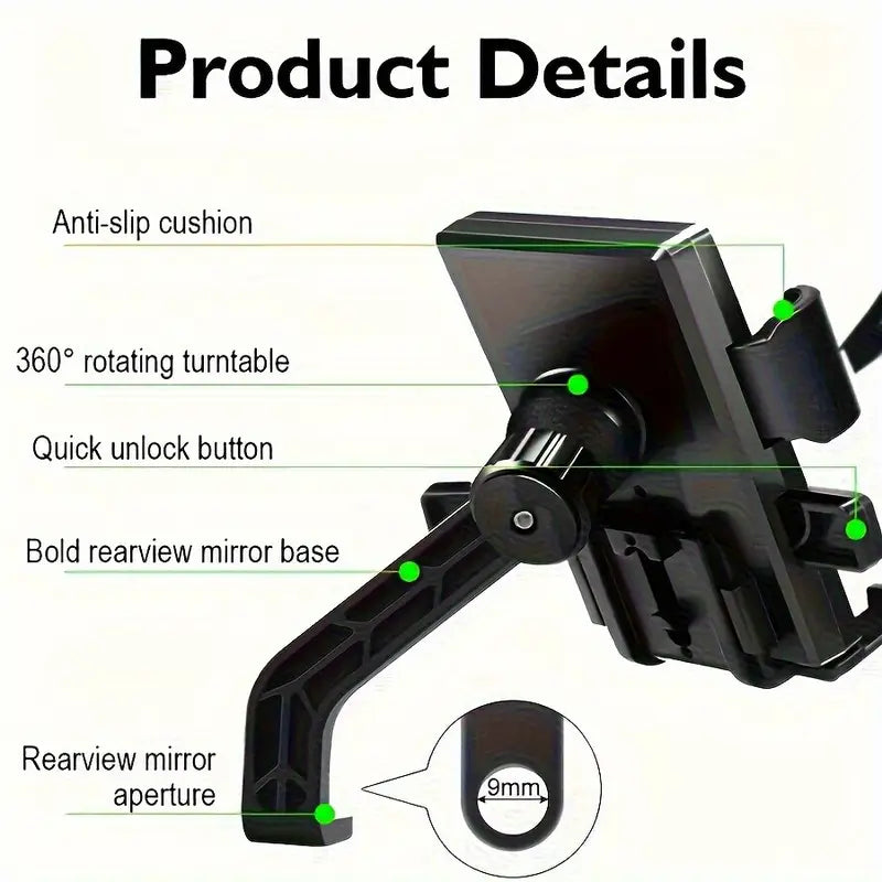 Adjustable Motorcycle Helmet Phone Holder