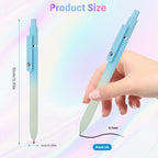 5 Pcs Gel Ink Pens. 0.7mm Medium Tip Black Ink Roller Ball Pens. Quick Drying Pens for Smooth Writing
