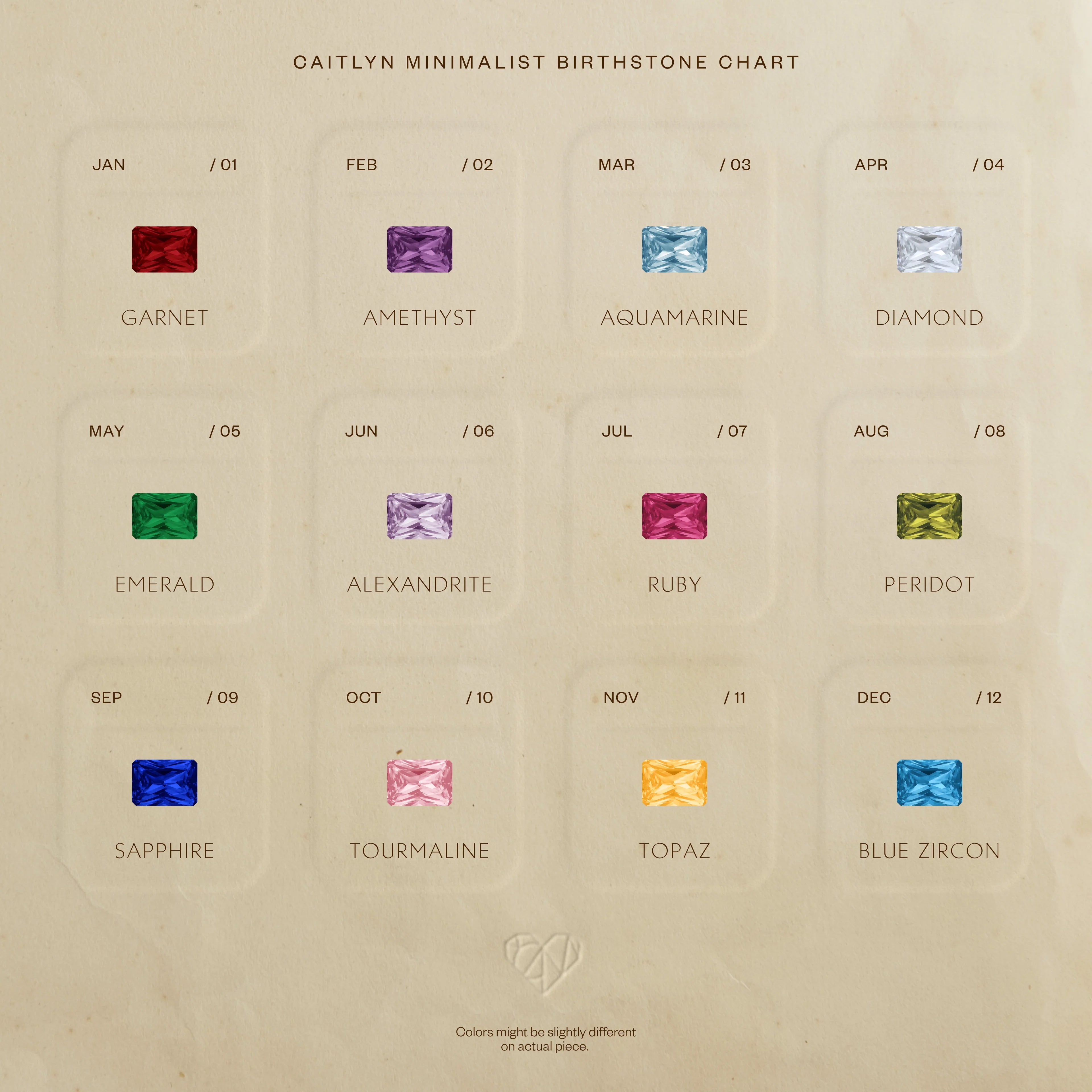 Dainty Baguette Birthstone Bracelet