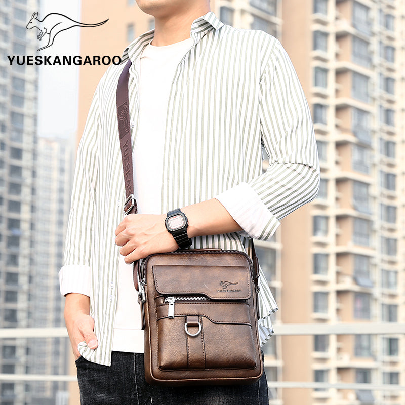 Luxury Brand Vintage Messenger Bag Men Leather Shoulder Bags For Men