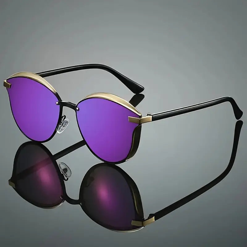 Polarized Metal Cat Eye Fashion Glasses