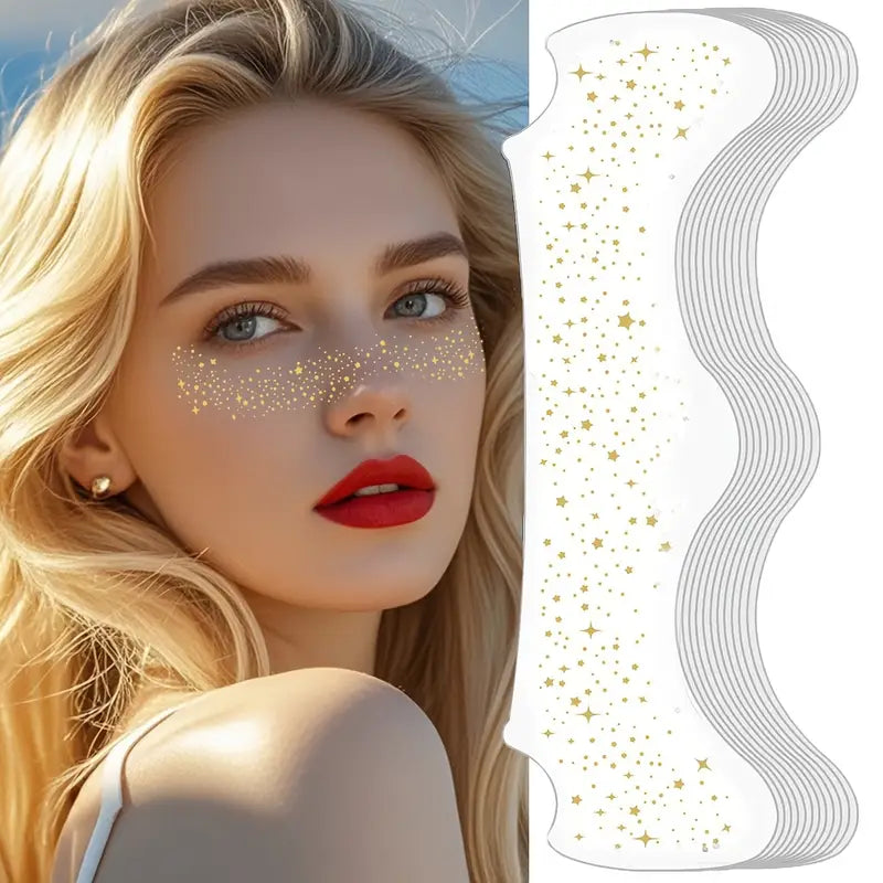 [Hot sale]Golden Glitter Freckles Face Tattoo Stickers