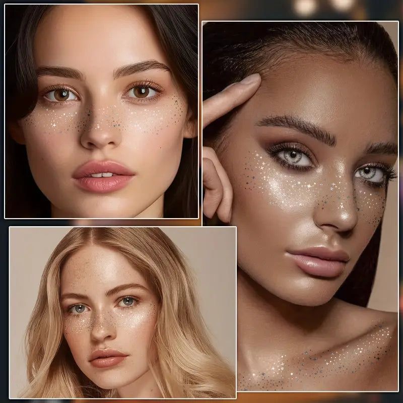 [Hot sale]Golden Glitter Freckles Face Tattoo Stickers