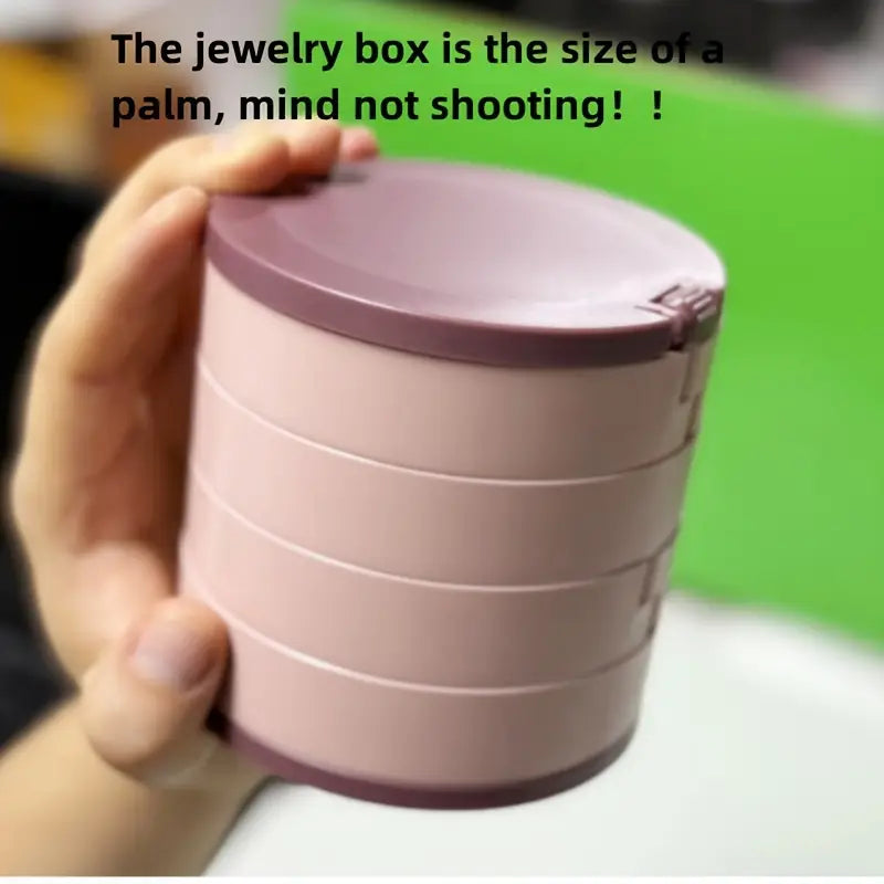 4 Layers Rotatable Jewelry Storage Box