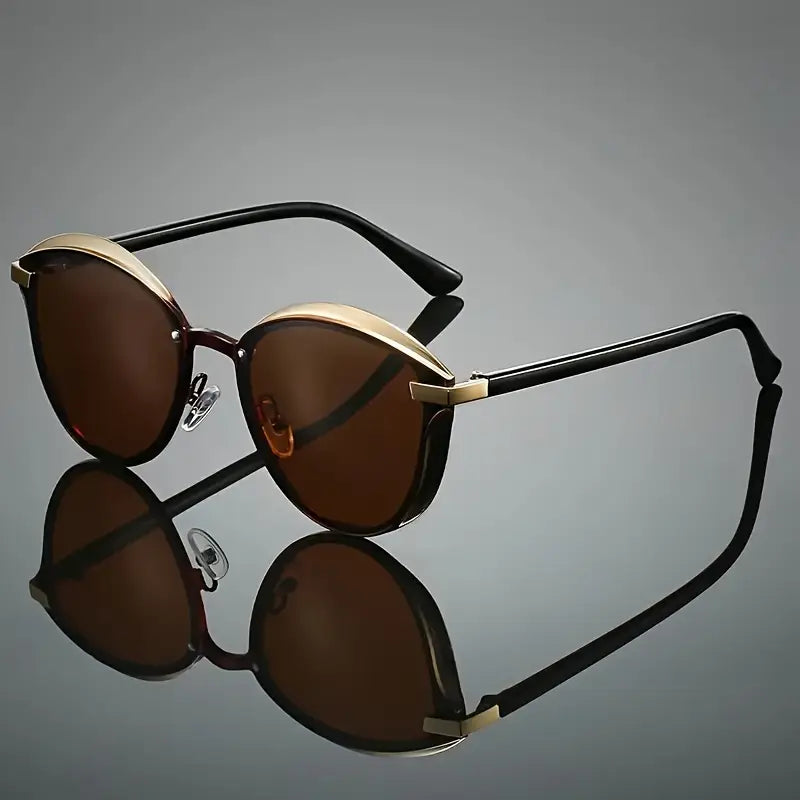 Polarized Metal Cat Eye Fashion Glasses